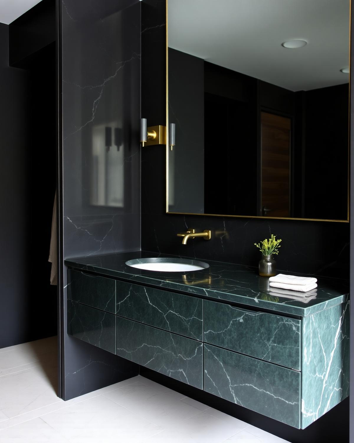 Lavatório em Nero Marquina
